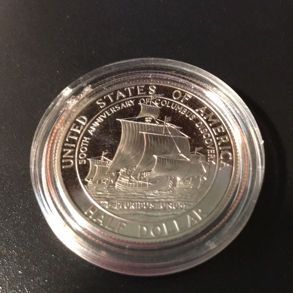 United States 1992 S Proof Half Dollar Liberty Columbus Discovery coin - Picture 2 of 2